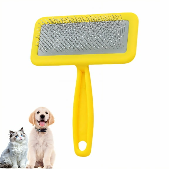 ACDANC Slicker Brush for Dogs,Cat Brush for Shedding,Dog Brush for Shedding,Yellow