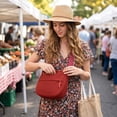 thumbnail image 7 of Ikohbadg Crossbody Bags for Women Men Sling Bag Cross Body Backpack for Woman Gifts for Women Birthday Unique, Red, 7 of 7