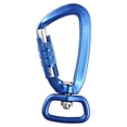 thumbnail image 2 of Mousqueton Crochet Sangle Boucles Résistant à l'Usure Porte-Clés Robuste Sangle de Rotation Boucles Chien Laisse Clip Clip Clip Hamac Crochets Crochets Sac Pièces Accessoires Bleu, 2 of 7