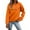 A-Orange241, variant on Yuanlong Womens Sweatshirts Solid Color Long Sleeve O Neck Smile Heart Printed Hoodie Daily Outdoor Workout Sporty Tops
