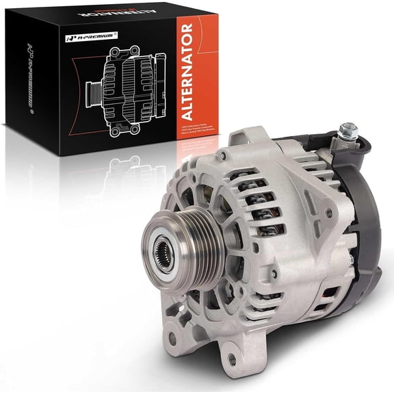 A-Premium Alternator Compatible with Hyundai Elantra 2017 2018 2019 2020 L4 2.0L & Kia Forte 2019 2020 2021 L4 2.0L, 12V 150A 6-Groove Clutch Pulley Clockwise, Replace# 373002E721, 61001473