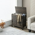 thumbnail image 2 of Giantex  Laundry Hamper, Basket  w/Wheels & Lid, Large Storage Clothes Basket for Home, 2 of 8