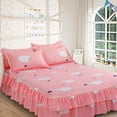 thumbnail image 4 of Juego de cama Vhermosa 1,8 m lujoso con falda de cama y funda de almohada, 4 of 8