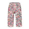 thumbnail image 5 of WTOBBY Women's Breathable Floral Printed Elastic Waist Bermuda Shorts with Side Pockets, Stylish and Casual for Women, Perfect for Daily Wear,Hot Pink S, 5 of 5
