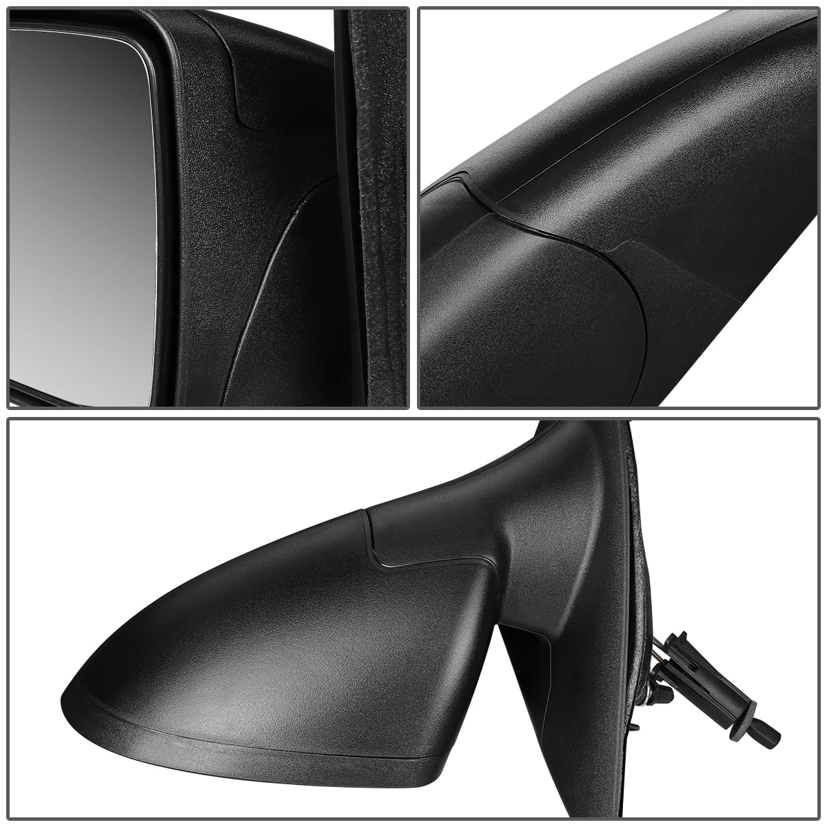 Driver Side Door Mirror For Chevy Cobalt 2005-2010 - Power, Non-Heated - Replacement For GM1320289, 15943876