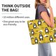 thumbnail image 2 of Balery Cartoon Bear Yellow Bolsa Tote Estilo Estético con Cremalleras, Bolsa de Hombro, Bolsa de Compras Grande y Plegable, 2 of 8