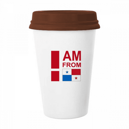 

I Am From Panama Art Deco Fashion Mug Coffee Drinking Glass Pottery Cerac Cup Lid