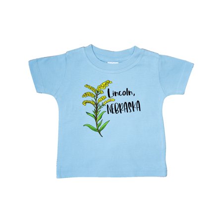 

Inktastic Lincoln Nebraska Goldenrod Flower Gift Baby Boy or Baby Girl T-Shirt