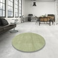 thumbnail image 3 of Ahgly Company Indoor Round Abstract Olive Green Abstract Area Rugs, 7' Round, 3 of 6
