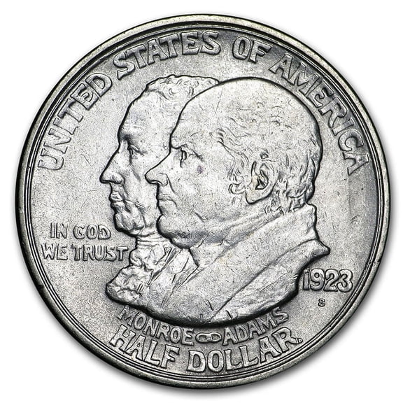 1923-S Monroe Doctrine Half XF