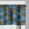 thumbnail image 5 of Ambesonne Vintage Valance & Curtain, Abstract Oriental Motif, 55"x24", Pale Blue Caramel Blue, 5 of 6