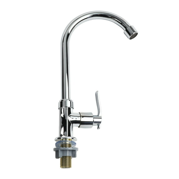 Single Lever Sink Cold Water Faucet Modern Kitchen Tap Water Saving Mono Plating Design Easy DIY Installation