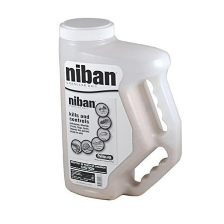 Granular Insecticide - Granular Pest Control Insecticide Bait 4 LB Shaker ~~ Kill Ants, Cockroaches, Crickets (Camel, house, field, and mole) Earwigs, Silverfish,.., By Niban