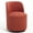 Orange, variant on WanKaMom Ergonomic Swivel Dining Chairs, Curved Back Upholstered Accent Chair, 360° Smooth Glide Barrel Chair, Soft Velvet Vanity Chair for Makeup Room & Small Space Decor