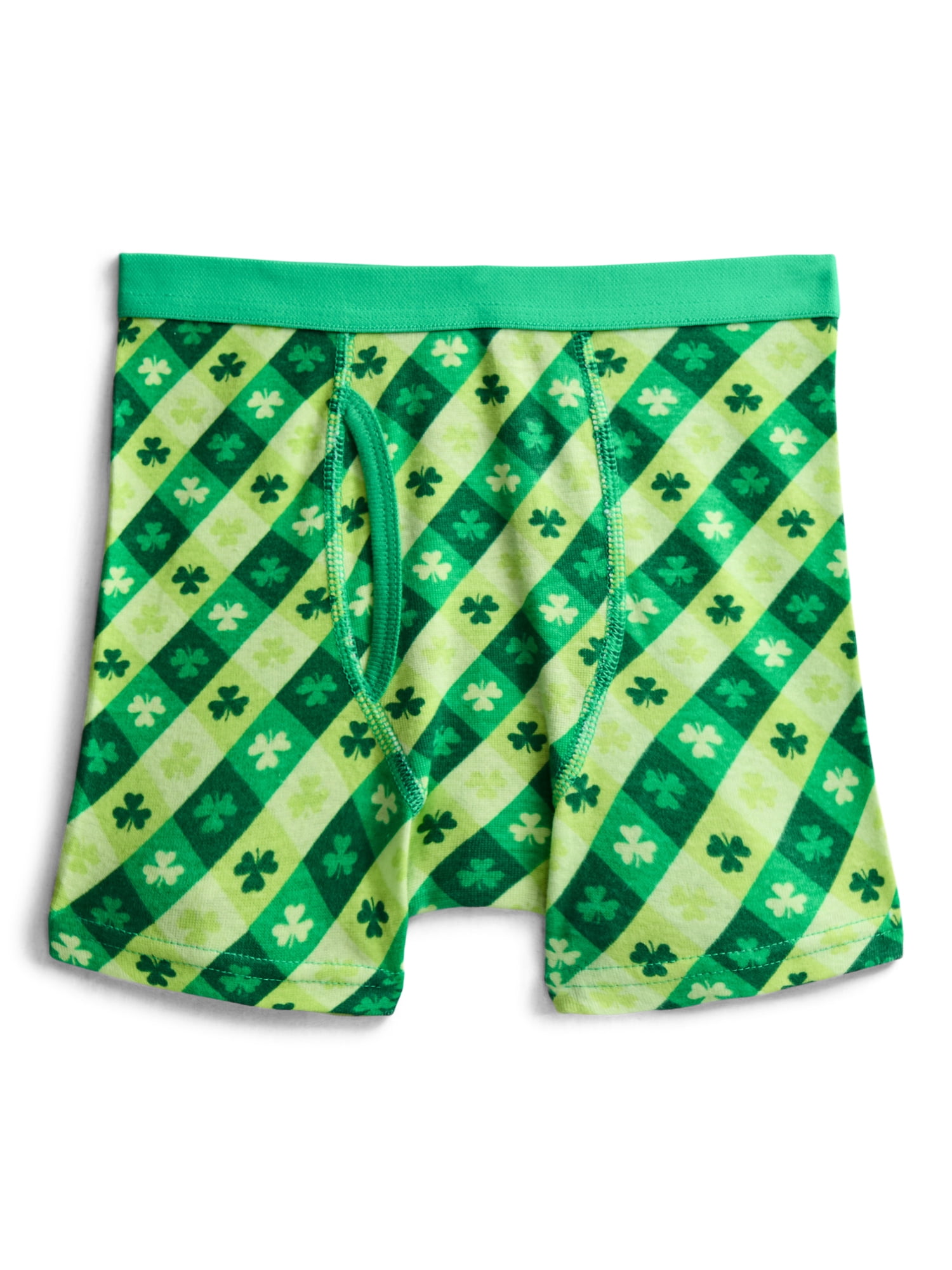 St Patrick's Day Boys Cotton Boxer Briefs from Ways to Celebrate, 3-Pack, Sizes S-XL