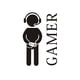 thumbnail image 1 of Advancent Gamer con controlador calcomanía de pared Gamer pegatina extraíble Game Boy calcomanía para tienda de casa Decoración del hogar Advancent HA020363-00, 1 of 1