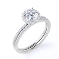 thumbnail image 1 of JeenMata Hermoso Colgante Solitario de Zafiro Azul de Talla Redonda de 1 Quilate, Piedra Natal de Septiembre, Chapado en Oro Blanco de 18 K, para Mujer y Adulto, 1 of 3