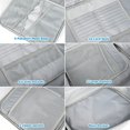 thumbnail image 4 of Fireproof Document Organizer with Lock, 3-Layer Document Bag with Waterproof Zipper, Home Office Travel Fire Proof Safe, Portable Filing Storage for Important File Passport Certificates Silver, 4 of 7