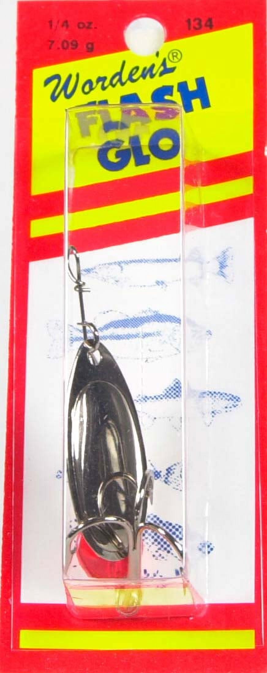 Yakima Bait Flash Glo UV In-Line Spinner, 1/4 oz, Nickel
