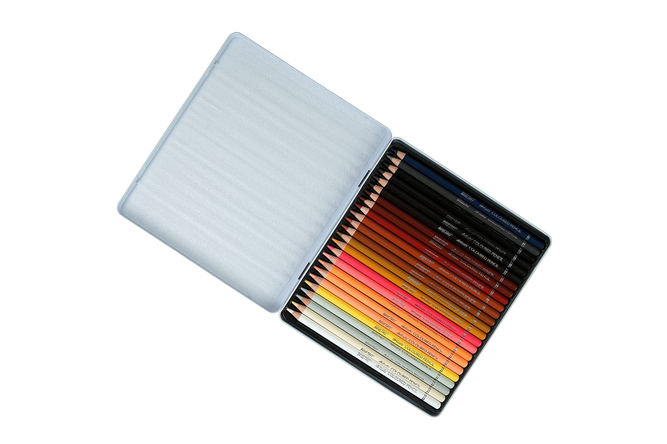 Brustro Artists' Coloured Pencils Skin Tone Set Of 24 (In Elegant Tin Box)