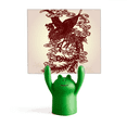 thumbnail image 1 of Chinese Phoenix Bird retrato animal Estante de notas, estante de ranas de animales de dibujos animados, 1 of 3