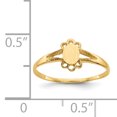 thumbnail image 3 of 14k Yellow Gold Childs Signet Ring Baby, 3 of 9