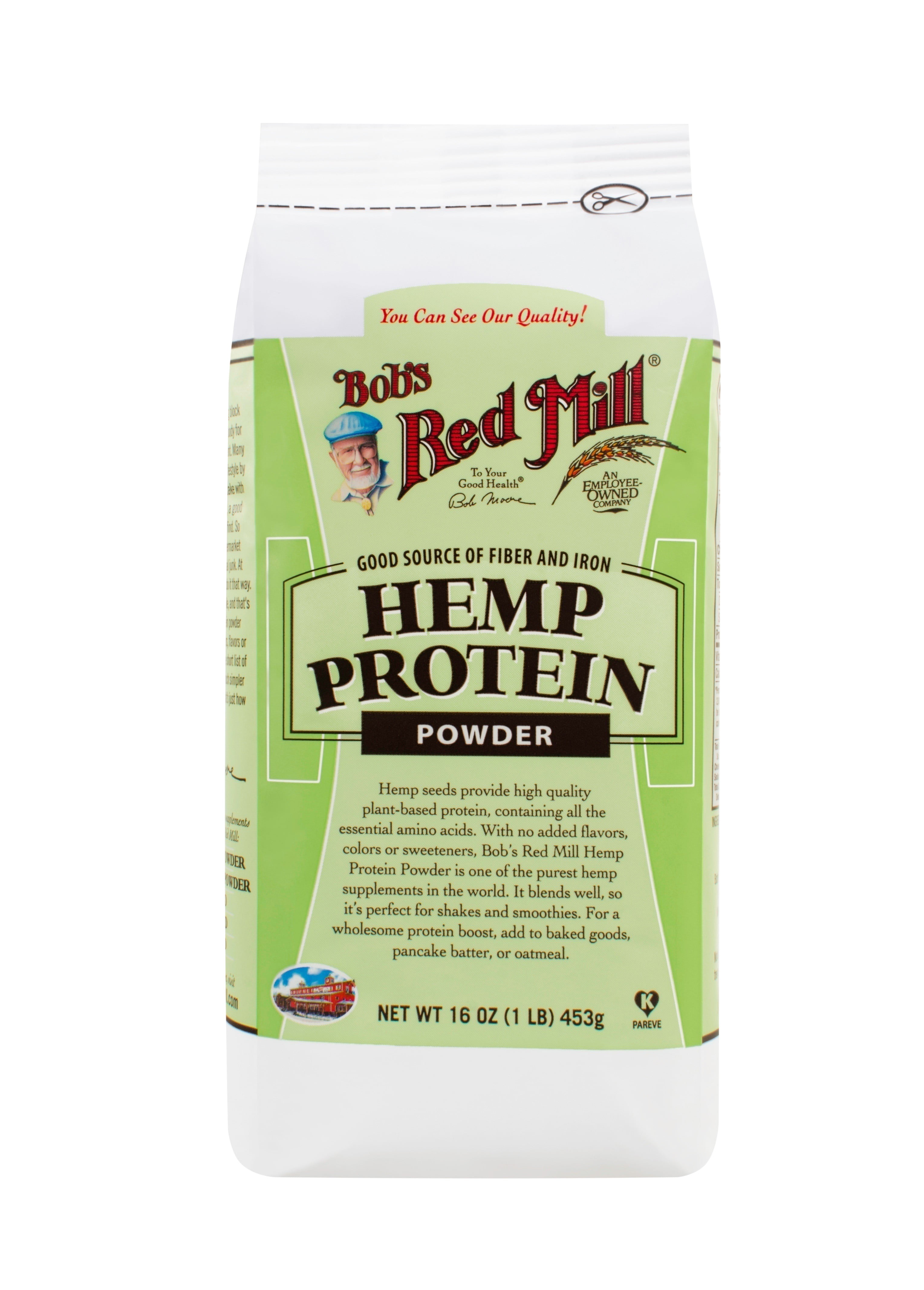 BOBS RED MILL, PROTEIN PWDR HEMP, 16 OZ, (Pack of 4)