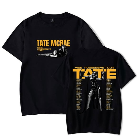 Tate McRae Miss Possessive Tour Men/Women T-Shirt Summer Streetwear Harajuku Tshirt Shirt Short Sleeve