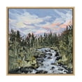 thumbnail image 2 of Woven Paths Sylvie Minnesota Framed Canvas Wall Art by Emily Kenney, 22x22 Natural, Painterly Nature Landscape Art, 2 of 7