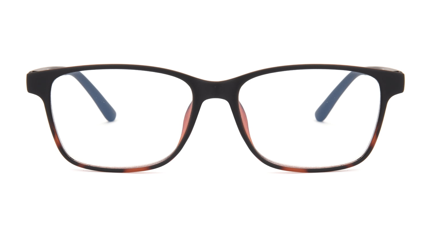 Foster Grant Rectangle Blue Light Reader Eyeglass Black & Tort 1.25 Diopter
