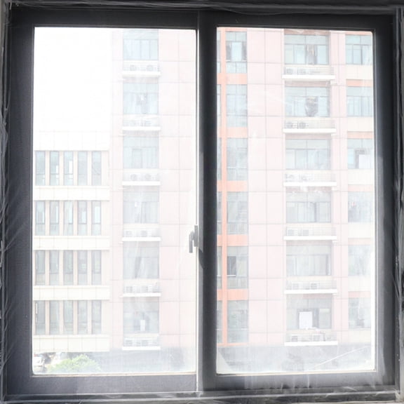 Adhesive Window Mesh Curtain for Windows and Doors, Easy-to-Install Mesh Barrier for Home and Office