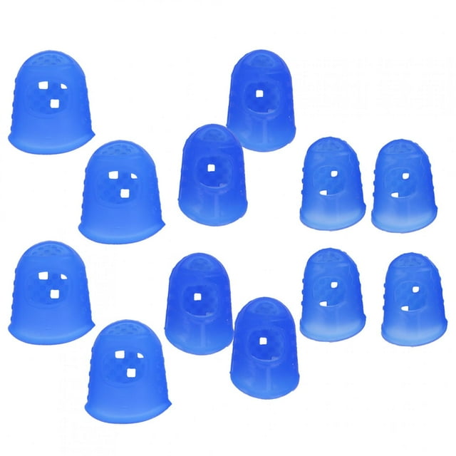 Guitar Finger Protection Cover Silicone Fingertip Guards Protector Musical Instrument Accessory 12Pcs