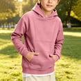 thumbnail image 4 of Cethrio Boys Hoodies, Fall Casual Long Sleeve Pullover Boys Sweatshirts Pink Size 9-10 T, 4 of 7