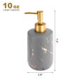 thumbnail image 2 of Uxcell 1 pieza 12.5 oz dispensador de jabón dispensador de jabón para manos y platos para cocinas, baños, restaurantes gris mate, 2 of 6