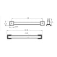 thumbnail image 2 of Richelieu BP815128AE 5" Center To Center Handle Cabinet Pull From The Expression, 2 of 2