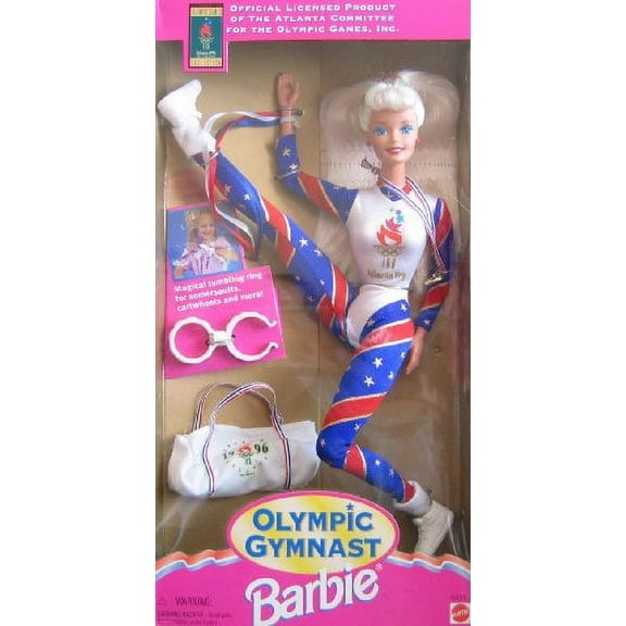 Barbie Olympic Gymnast 1996 Atlanta Games Doll Mattel No. 15123