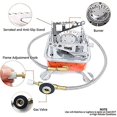 thumbnail image 3 of Estufa de camping portátil con encendido piezoeléctrico, estufa de gas plegable para camping pequeña, compacta y duradera de 2800 W con bolsa de transporte, estufa de gas para camping con piezo, 3 of 5