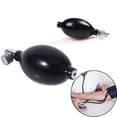 thumbnail image 2 of foco de presión arterial de repuesto y válvula de liberación de aire - Bomba grande premium para inflar manualmente el esfigmomanómetro - Funciona con manguito inflables cervicales ( negro)86*43, 2 of 5