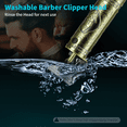 thumbnail image 3 of Graflsoa Bronze T9 Electric Hair Clipper with LCD Display, Gradient Engraving Design, Compact and Portable for Precision Trimming and Styling, 3 of 6