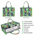 thumbnail image 2 of Large Capacity Tote Bag,Green Striped Sports Balls Pattern Handbag Fashion Luxury Tote Bag,15.7"x13"x 5.1" Inches,Laptop Compatible, 2 of 6