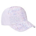 thumbnail image 5 of WEIYLL Baseball Cap Women Fashion Rhinestone Summer Activities Multicolour Headwear Hat One Size, 5 of 5