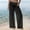 Black, variant on Delayuji Women's Cover Up Pants Transparency Mesh Chiffon Beach Pants Wide Leg Pant Bikini Bottom Cover Up