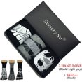 thumbnail image 3 of HAHDAXIA Five Toe Socks Men Skull Halloween Skeleton Fun short Socks 3 Pairs/Lot, 3 of 5