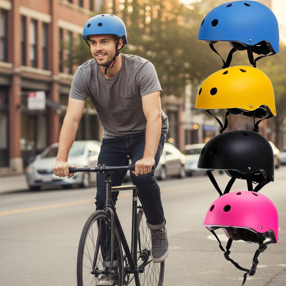 Bike Helmet for Adults, Outdoor Skateboard Cycling Helmet, Removable Liners Ventilation Multi-Sport Commuter for Commuting, Road Biking, Skating - Size L Red