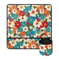 thumbnail image 2 of HELLHERO Premium Fabric Sewing Machine Pad Organizer Storage Colorful Floral Prints Sew Machine Pad Dustproof Mat Easy Storage for Woman Gifts, 2 of 5