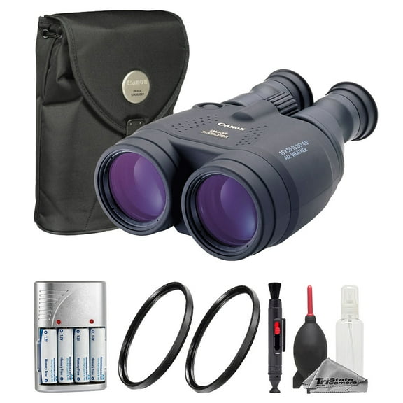 Canon 15x50 IS All Weather Image Stabilized Binocular   Batteries w/ Rapid Charger   UV Filter   Cleaning Kit (Inetrnational Version)