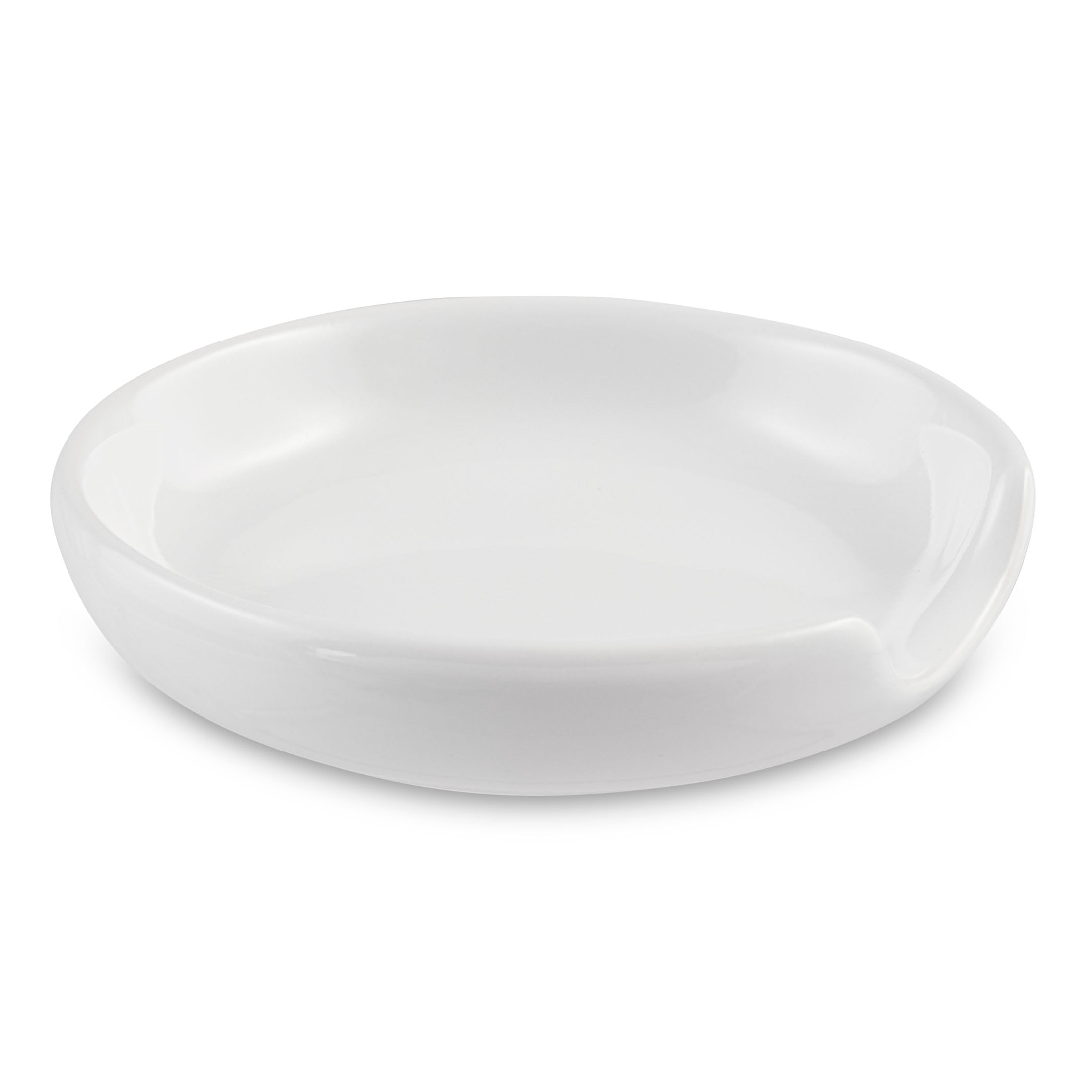 (2 pack) Mainstays Glazed Stoneware Spoon Rest, White