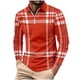 thumbnail image 2 of Blusa y camisa de manga larga con cuello vuelto para hombre, informal, con estampado, de manga larga, con solapa y media cremallera, deportiva, de poliéster., 2 of 3