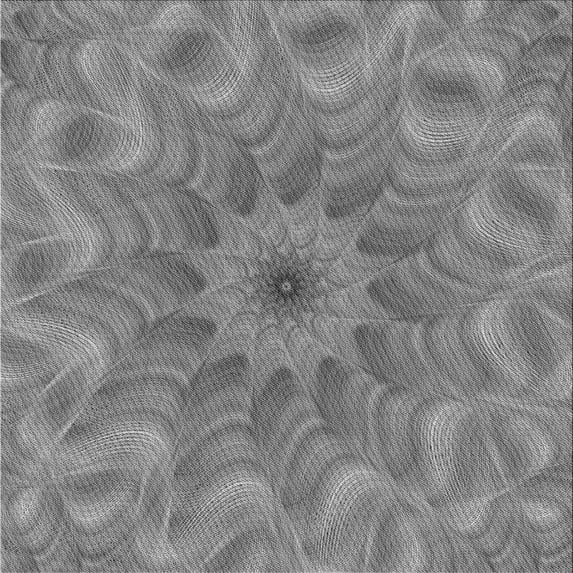 Ahgly Company Indoor Square Patterned Dim Gray Area Rugs, 5' Square