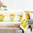 thumbnail image 1 of IPOHVUG Spring Floral Tablecloth Waterproof  Wildflower Grass Table Cloth Rectangle Stain Resistant  Washable Table Cover for Home Kitchen Dining Party Decoration (60×84 Inch), 1 of 6